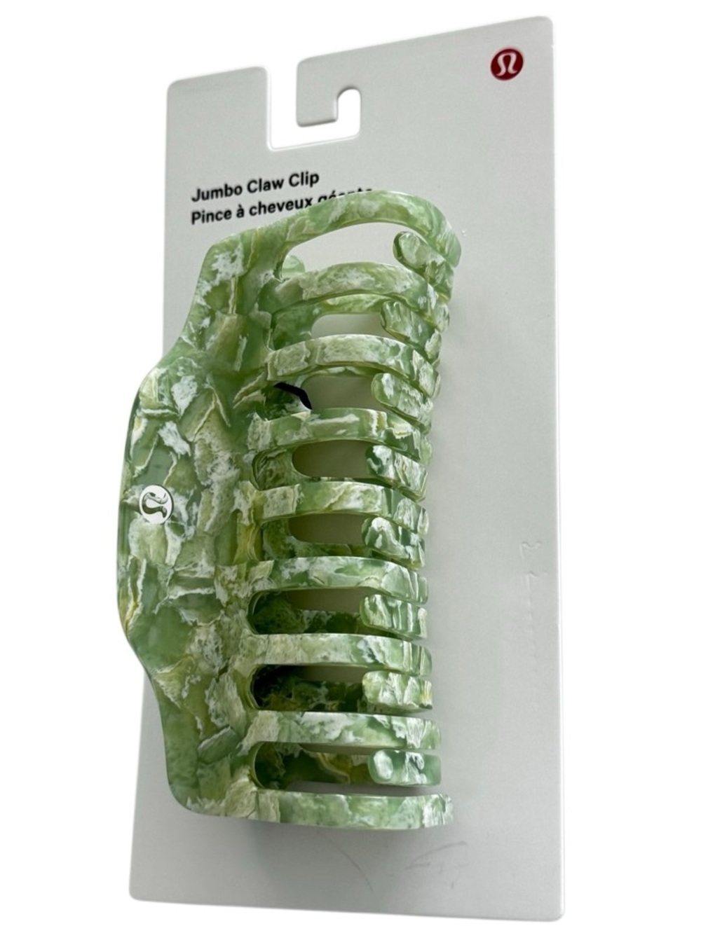 Lululemon Jumbo Claw Clip Willow Leaf/Matcha Magic - Picture 10 of 16